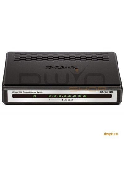 D-Link Switch Desktop 24 porturi 10/100/1000, plastic, D-LinkGO
