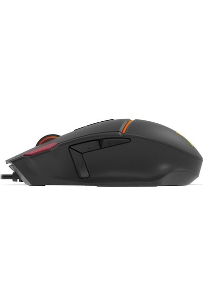 Krux Fuze Pro wired mouse, 12000 DPI, 180 cm cable, RGB / Black
