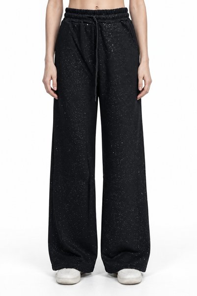 HAKKE Women's Silvery Wide-Leg Trousers
