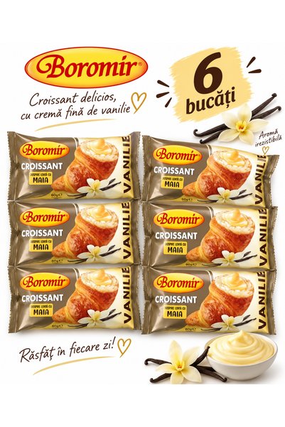 Boromir 6x 60 g Croissant with vanilla cream
