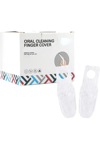 ELEPHANTBOAT ® 32 Pcs Baby Oral Cleaning Finger Cots, Soft and Gentle