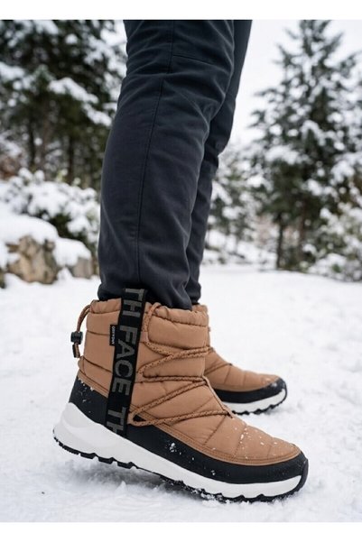 THE NORTH FACE W Thermoball Lace Up Wp Kadın Kar Botu Kahverengi