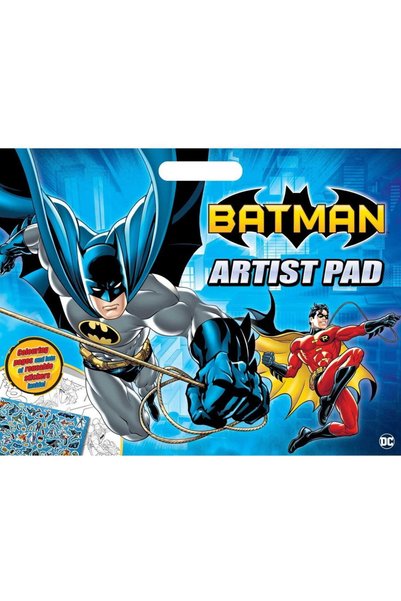 Alligator Batman Artist Pad coloring block with stickers AB3443BTAR
