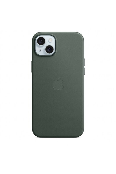 Apple Husă telefon iPhone 15 Plus FineWoven cu MagSafe, Verde închis