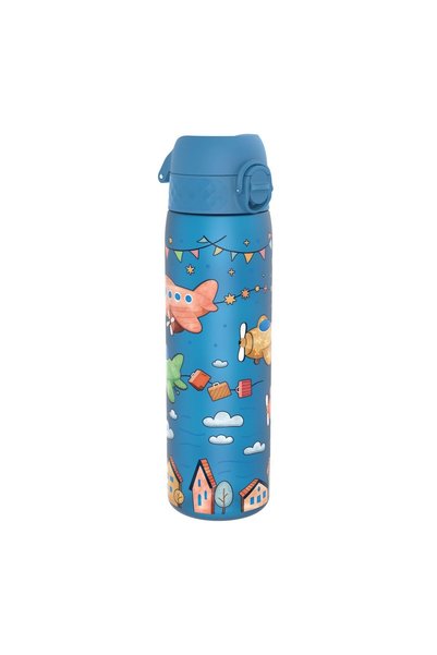 Ion8 "Slim" water bottle for children, recyclon™, 500 ml, Airplanes -