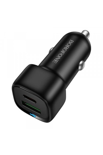 Borofone Incarcator Auto BZ34B Cloud, 38W, 3A, 1 x USB-A - 1 x USB-C, Negru