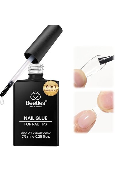 beetles Gel Polish جل لاصق للأظافر 9 في 1 من بيتلز لأطراف الأظافر والأظافر ال...