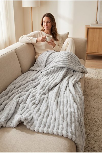 Miabella Home Blanket Double Blanket Tv Blanket Plush Blanket 200X220 cm Ultra Soft
