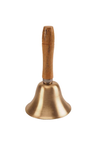 OEM Clopotel, din cupru cu maner de lemn, 14.5 cm