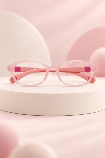 Generic Brand Kids Eyeglasses for Girls Boys Flexible Lightweight Round Oval ...
