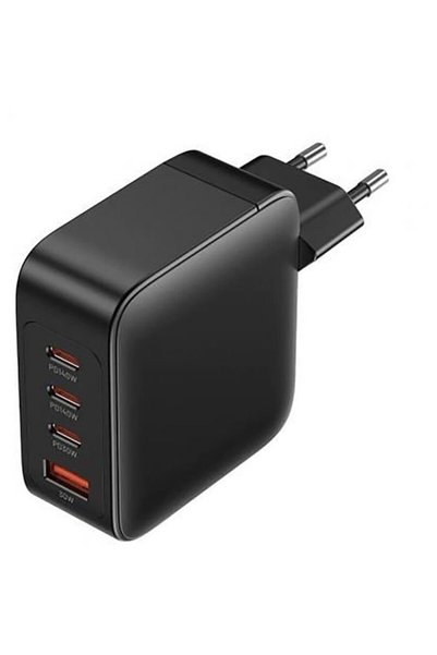 Vention Kit de încărcare GaN cu 4 porturi USB (140W), mufă UE, negru