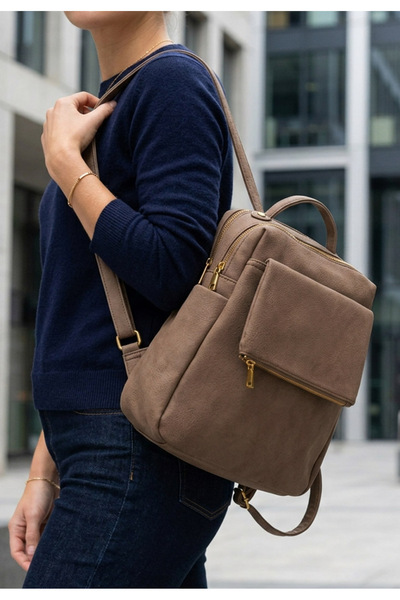 B T Shoes Rucsac dama Zaunia V3 maro