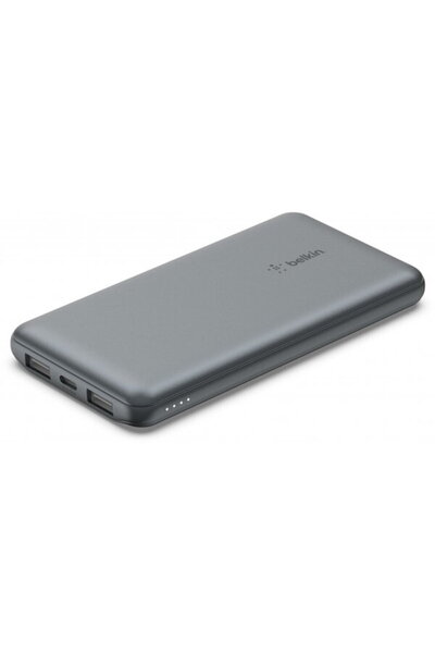 Belkin Baterie externă BPB011btGY, BoostCharge, 10000mAh, 15W, 1 x USB-C - 2 ...