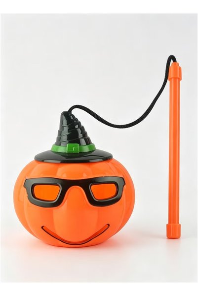 GGEROU Cute Funny Face Light-Up Handheld Pumpkin Lantern, Kids Party Sound & ...