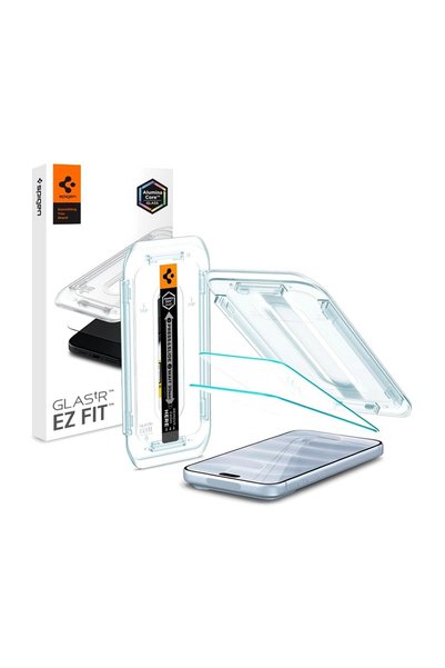 Spigen Folie de protectie Spigen, sticla securizata 9H, auto-aliniere EZ Fit ...