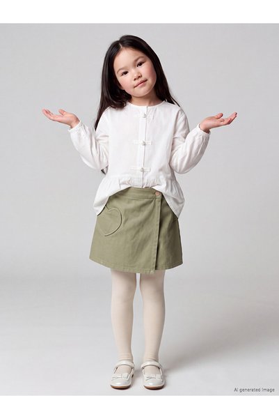 LC Waikiki Embroidered Girls' Skort from UZG STORE for Fashion-Conscious Girls