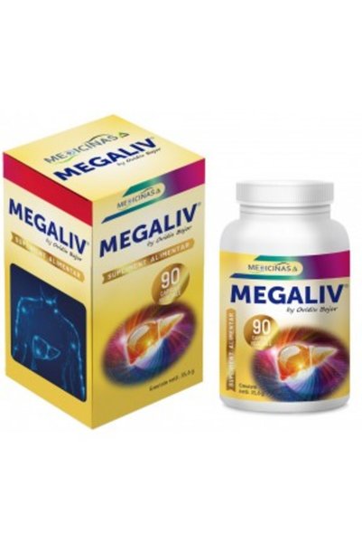 Medicinas MEGALIV (90 capsule) + GRATUIT la prima comandă cartea Ce mănânci p...