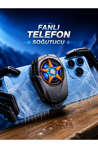 PlentifulFanlı Radyatör Soğutucu Telefon Soğutucu Tüm Telefonlara Uyumlu