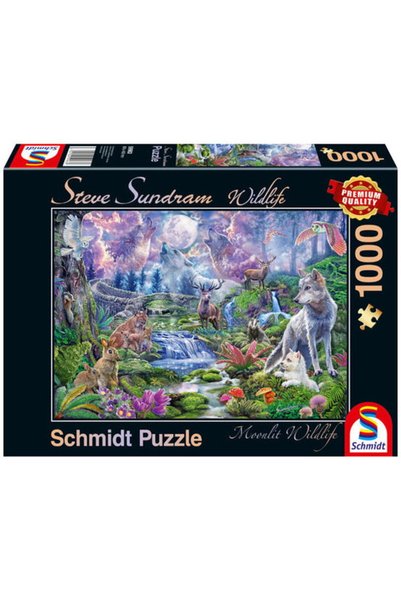 Schmidt puzzle: steve sundram - life in the woods, 1000 pieces