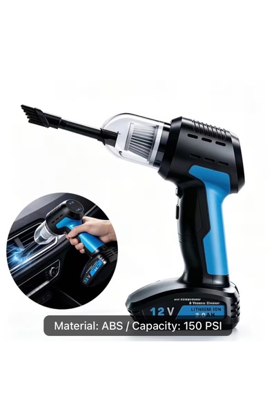 Generic Brand 4 in 1 Multifunctional ABS Cordless Strong Suction Car Air Pump...