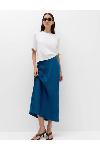 Marks & Spencer Saten Midi Slip Etek