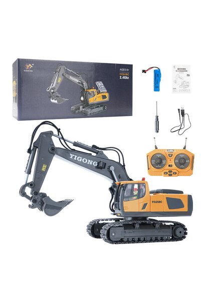 Generic Brand Toy Bulldozer Excavator with Remote Control, Self-Unloading Bul...