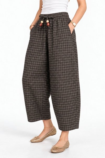 Hiccup Plaid Culotte Boy Pants