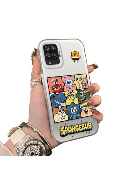 CHICASELUX Samsung Galaxy A12/M12 Compatible Puzzle Character Collage Pattern...