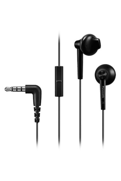 PANASONIC In-Ear Headphones RP-TCM55E-K, Wired, Microphone, Black