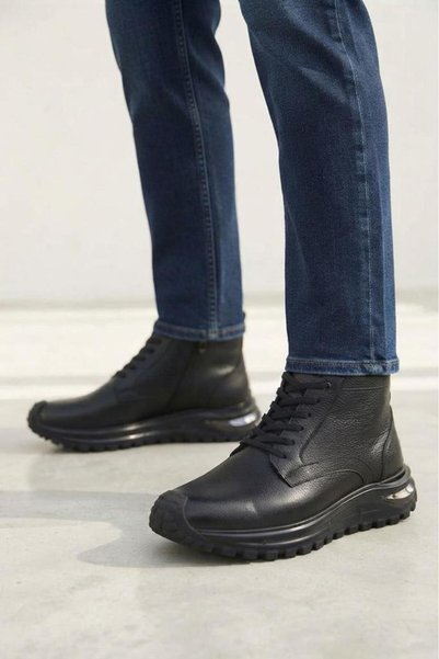 PİSAGOR Ps-1830 Men's Genuine Leather Casual Boots