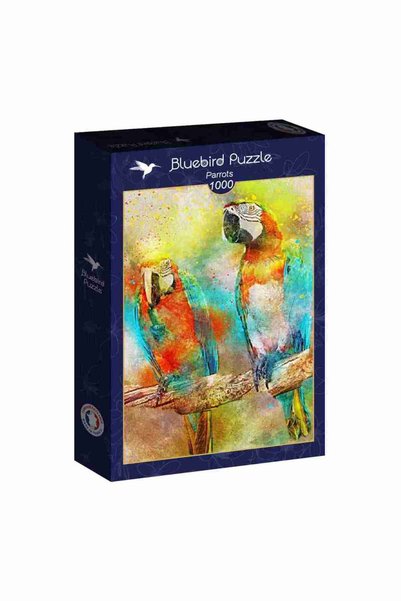 BLUE BIRD Μπλουμπερντ Παζλ-90136-Παπαγάλοι -1000 κομμάτια