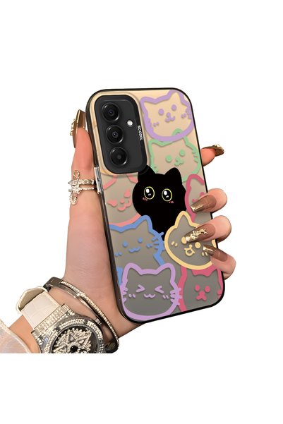 CHICASELUX Samsung Galaxy A16 4G/5G Compatible Colorful Line Cat Figure Phone...