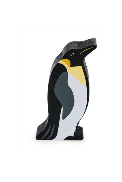 Tender Leaf Figurina Pinguin regal, din lemn premium - King Penguin - Toys