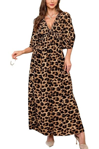 YouKD Summer Long Kaftan Dress Bohemian Roomy Beach Robe Cover Up Plus Size D...