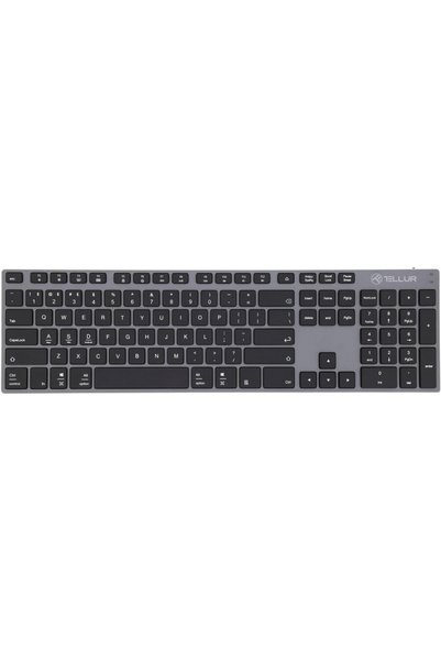 TELLUR Tastatura wireless Shade, Bluetooth, USB, US Layout, Aluminiu
