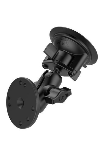 ram mounts RAMВ® Twist-Lockв„ў Suction Cup Double Ball Mount cu placa rotunda...