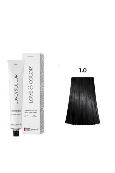 dott. solari COSMETICS Love Me Color Βαφή Μαλλιών 1.0 Μαύρο - 100ml + Δωρεάν ...