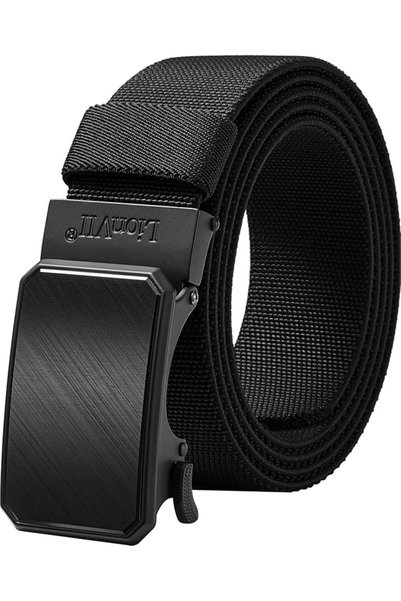 GENERAL LionVII Ratchet Elastic Stretch Belts, 1 3/8" Slide Belt for Men with...