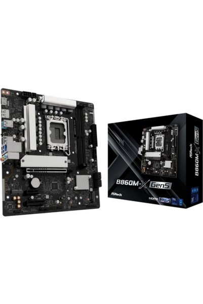 ASROCK Placa de baza B860M-X Gen5, Intel B860, Socket 1851, mATX