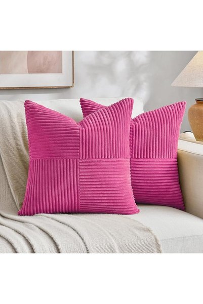 Fancy Homi 2 Packs Grey Blue Decorative Throw Pillow Covers 18x18 Inch for Co...