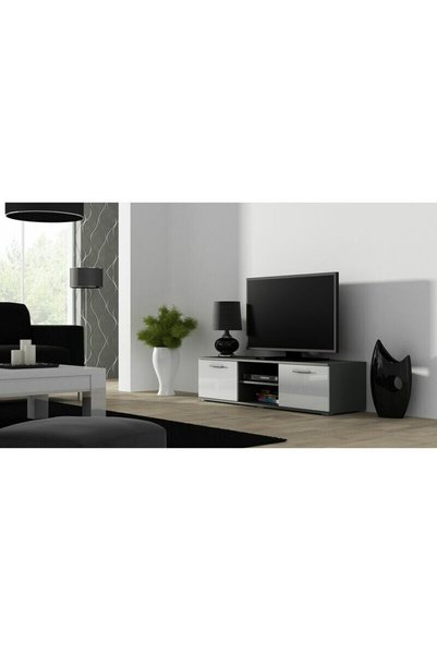 Other TV Stand Cama Meble Soho 140, Glossy Grey-White