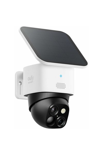eufy Camera Supraveghere Video SoloCam S340, Wireless, Panou Solar, Dual Came...