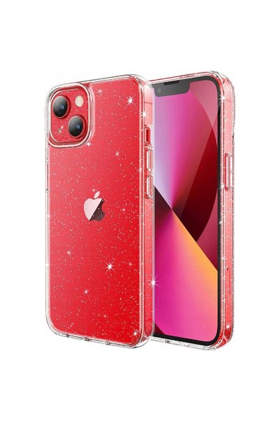 FONIX Θήκη με γκλίτερ συμβατή με Apple iPhone 13, με διακοσμητικά γκλίτερ, Σι...
