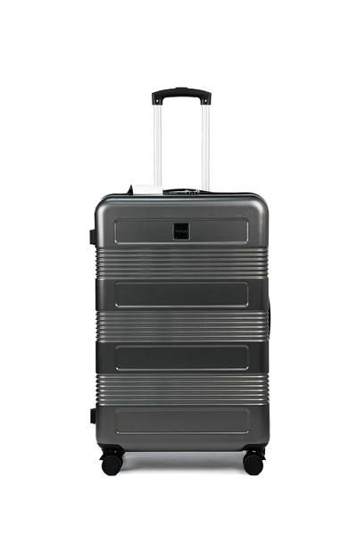 VORTA 3-Piece Luggage Set -20"/24"/28" ABS Material | Lightweight | Combination Lock | 360° 4Wheels, V-0601-Iron Gray