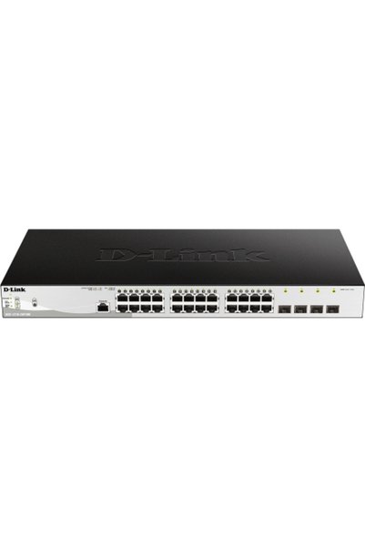 D-Link DGS-1210-28P/ME/E Суич, 24 гигабитови PoE+ порта, 4 SFP порта, Управляем