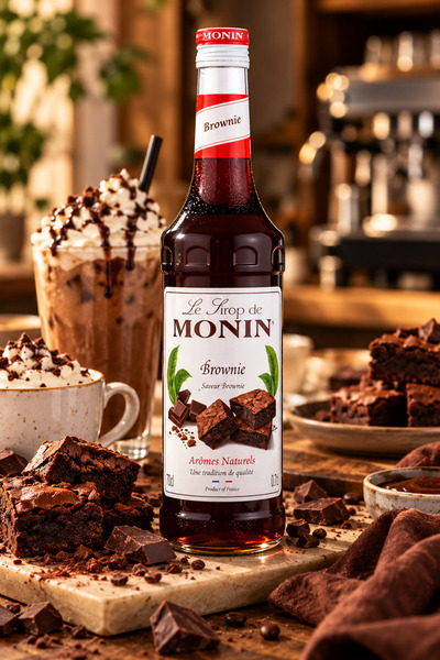 Monin Brownie, Sirop cu Aromă de Brownie, 700 ml