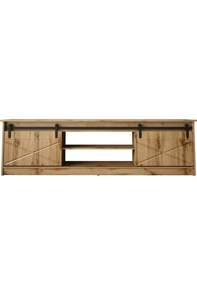 Other Comoda TV, Cama Meble, Granero, PAL-MDF, 35x56.7x200cm, Maro-Stejar