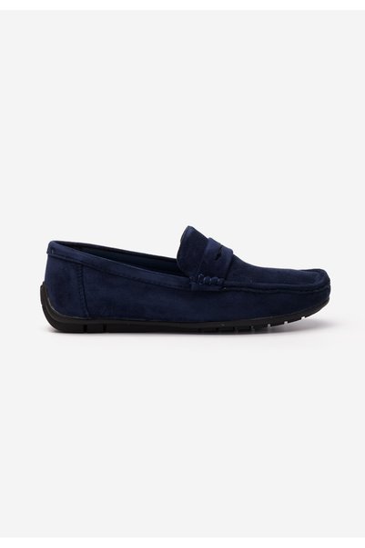 B T Shoes Mocasini barbati Marcello albastri