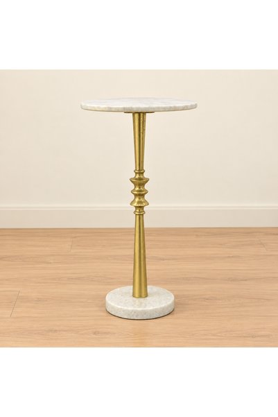 Crafted by Lifestyle Marble Top Round Side Table