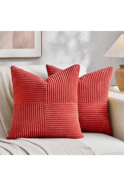 Fancy Homi 2 Packs Grey Blue Decorative Throw Pillow Covers 18x18 Inch for Co...
